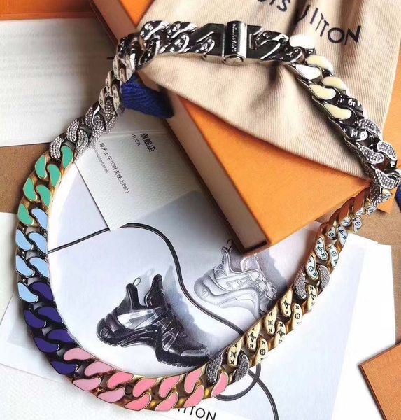 fashion jewelry brand stainless necklaces 3 colors pendant necklaces bangles pulseiras for man and women with gift box, Silver
fashion jewelry brand stainless necklaces 3 colors pendant necklaces bangles pulseiras for man and women with gift box, Silver