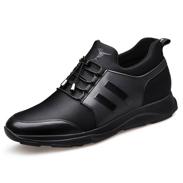 fashion trend sports label casual shoes leather men's shoes 6cm and 8cm two sizes of invisible heightening men, Black
fashion trend sports label casual shoes leather men's shoes 6cm and 8cm two sizes of invisible heightening men, Black