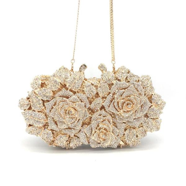 bee in hand inlaid diamond dazzling women gold rose flower hollow out crystal evening metal clutches bag
bee in hand inlaid diamond dazzling women gold rose flower hollow out crystal evening metal clutches bag