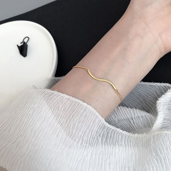 1pc thin authentic 925 sterling silver white/ golds wave waterwave bar chian bracelet fine jewelry handmade stamped s925 tls195, Golden;silver
1pc thin authentic 925 sterling silver white/ golds wave waterwave bar chian bracelet fine jewelry handmade stamped s925 tls195, Golden;silver