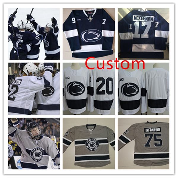 Men Custom Penn State Nittany Lions Hockey Jersey Chase Berger Kevin Kerr Brandon Biro Nikita Pavlychev Patrick Koudys Erik Autio PSU Jersey
Men Custom Penn State Nittany Lions Hockey Jersey Chase Berger Kevin Kerr Brandon Biro Nikita Pavlychev Patrick Koudys Erik Autio PSU Jersey