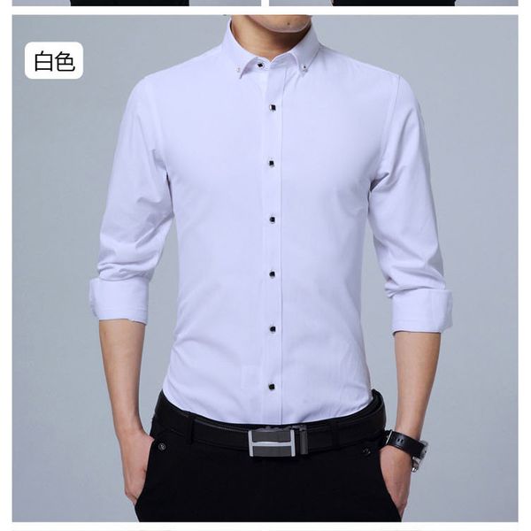 slim fit men shirt 2019 new arrival elite high-end business long sleeve shirts business 60% polyester 40% cotton ing, White;black
slim fit men shirt 2019 new arrival elite high-end business long sleeve shirts business 60% polyester 40% cotton ing, White;black