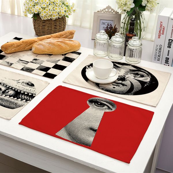 1 шт ретро fornasetti artical обеденный стол хлопок печати placemat установка салфетки стол миску пластины коврик коврик подставки
1 шт ретро fornasetti artical обеденный стол хлопок печати placemat установка салфетки стол миску пластины коврик коврик подставки