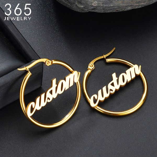 1 Pair Hiphop Stainless Steel Custom Name Earrings Women Personalized Big Nameplate Handmade Circle Oorbellen Party Gifts
1 Pair Hiphop Stainless Steel Custom Name Earrings Women Personalized Big Nameplate Handmade Circle Oorbellen Party Gifts