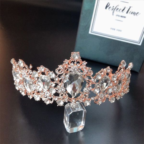 pageant queen crown for women crystal tiara headband baroque bridal headpiece, Golden;white
pageant queen crown for women crystal tiara headband baroque bridal headpiece, Golden;white