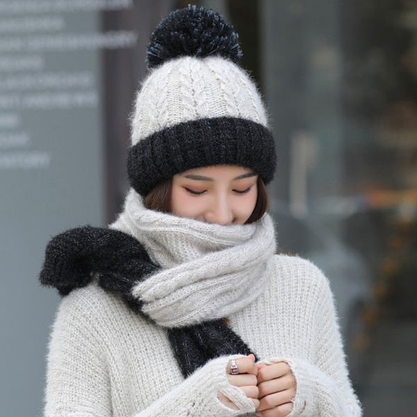 ht2687 women winter hat scarf set thick warm women winter accessories lady knitted hat and scarf female beanies set, Blue;gray
ht2687 women winter hat scarf set thick warm women winter accessories lady knitted hat and scarf female beanies set, Blue;gray