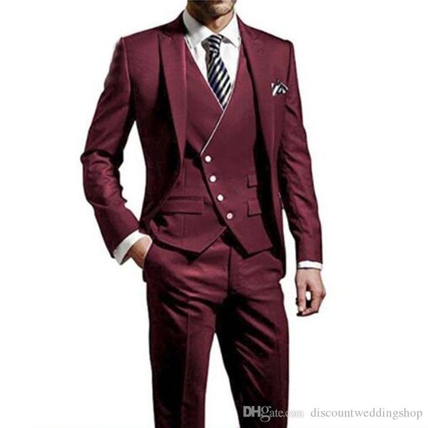 fashionable one button wine groom tuxedos peak lapel men wedding party prom dress 3 pieces work suit (jacket+pants+vest+tie) k253, Black;gray
fashionable one button wine groom tuxedos peak lapel men wedding party prom dress 3 pieces work suit (jacket+pants+vest+tie) k253, Black;gray