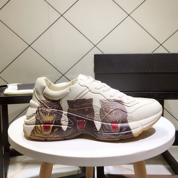 man platform casual shoes leather sneaker designer shoes with strawberry wave mouth tiger web print luxury vintage women thick soled shoes, Black
man platform casual shoes leather sneaker designer shoes with strawberry wave mouth tiger web print luxury vintage women thick soled shoes, Black
