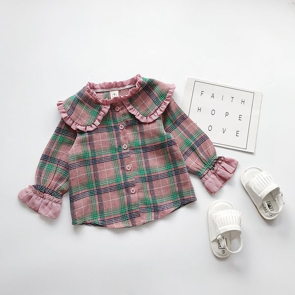girl kids clothing shirt spring fall girl kids 100%cotton long sleeve pet pan collar plaid lace shirt, Blue
girl kids clothing shirt spring fall girl kids 100%cotton long sleeve pet pan collar plaid lace shirt, Blue