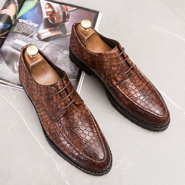 men's round toe leather shoes lace up business oxford formal shoes brown,black wedding dress footwear 2019
men's round toe leather shoes lace up business oxford formal shoes brown,black wedding dress footwear 2019
