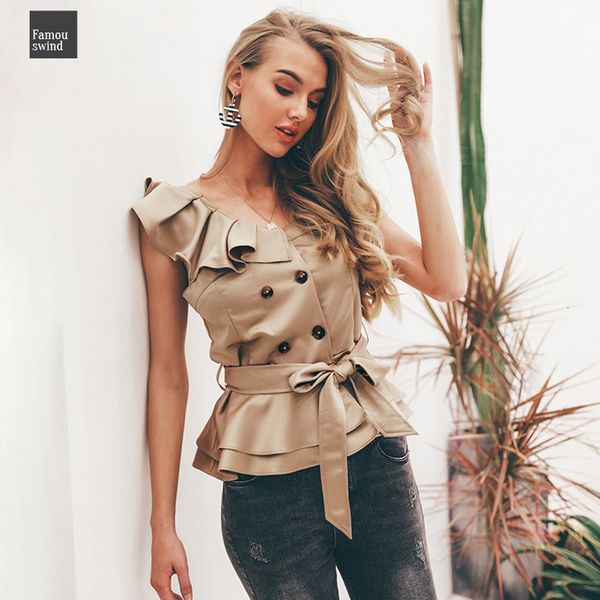 sexy одно плеча camis нерегулярной женщина лето женщин рюшей пояс хаки шелковых танки blusas elegant партия лифчики, White
sexy одно плеча camis нерегулярной женщина лето женщин рюшей пояс хаки шелковых танки blusas elegant партия лифчики, White