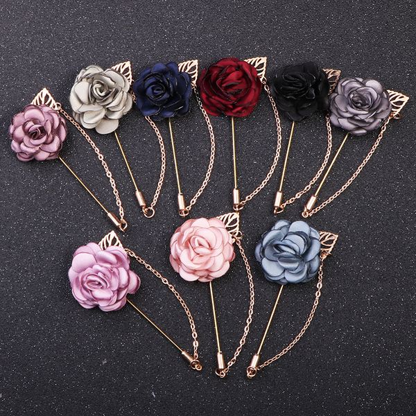 men women ribbon lapel pin brooch jewelry wedding party shirt coat needles alloy chain rose flower leaf brooches corsage, Black;gray
men women ribbon lapel pin brooch jewelry wedding party shirt coat needles alloy chain rose flower leaf brooches corsage, Black;gray
