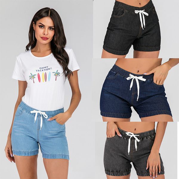 summer explosion high waist women's denim shorts fashion casual women's pants tights stretch pants loose jeans, Blue
summer explosion high waist women's denim shorts fashion casual women's pants tights stretch pants loose jeans, Blue