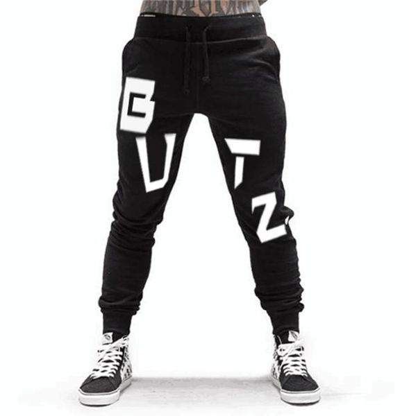 mens brand joggers drawstring printed ribbed jogging pants slim fit male running sweat pants gym wear m to 2xl, Black
mens brand joggers drawstring printed ribbed jogging pants slim fit male running sweat pants gym wear m to 2xl, Black