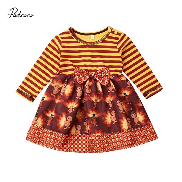 2019 brand toddler baby girl kid thanksgiving long sleeve turkey striped ruffle bowknot tutu dresses party baby outfit, Red;yellow
2019 brand toddler baby girl kid thanksgiving long sleeve turkey striped ruffle bowknot tutu dresses party baby outfit, Red;yellow