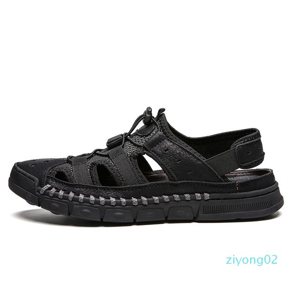 vryheid brand classic men soft sandals comfortable non-slip men summer leather sandals roman beach casual big size38-46 z02, Black
vryheid brand classic men soft sandals comfortable non-slip men summer leather sandals roman beach casual big size38-46 z02, Black