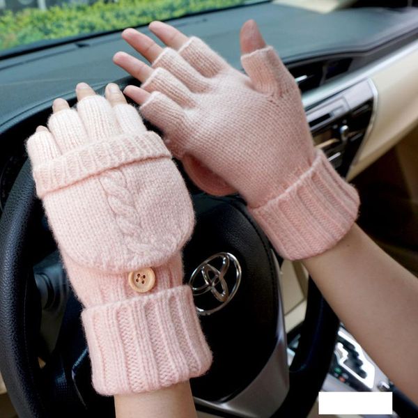 autumn women fingerless gloves wool winter outdoor driving mittens knitted thick warm flip half finger gloves a24, Blue;gray
autumn women fingerless gloves wool winter outdoor driving mittens knitted thick warm flip half finger gloves a24, Blue;gray