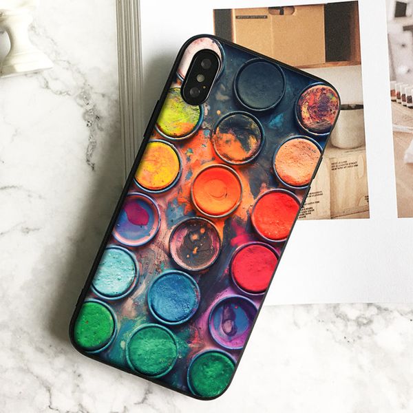 capa luxury paint pallet phone case for iphone 11 pro xs max xr 8 7 6s plus 5 se case soft black tpu silicone cover.
capa luxury paint pallet phone case for iphone 11 pro xs max xr 8 7 6s plus 5 se case soft black tpu silicone cover.