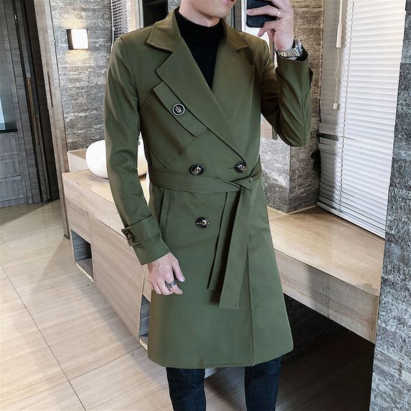 autumn fashion double breasted long loose windbreaker self-cultivation male abrigo hombre trench coat men, Tan;black
autumn fashion double breasted long loose windbreaker self-cultivation male abrigo hombre trench coat men, Tan;black