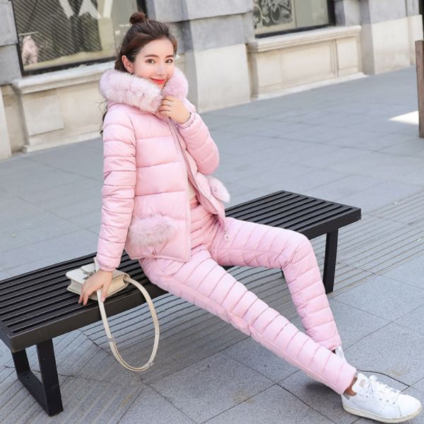 2020 winter women down cotton-padded jacket +pants suit female thick warm cotton down coat outwear 2pcs set tracksuit aq556, White;black
2020 winter women down cotton-padded jacket +pants suit female thick warm cotton down coat outwear 2pcs set tracksuit aq556, White;black