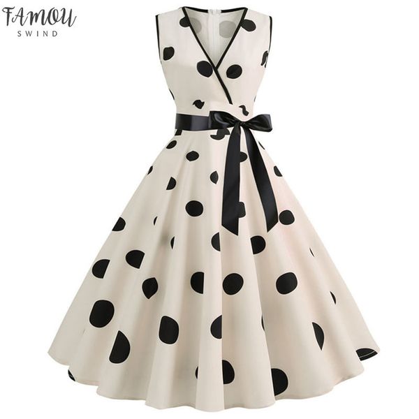 women summer dresses robe audrey hepburn 50s 60s rockabilly polka dot bow pinup ball grown party dresses plus size vestidos, Black;gray
women summer dresses robe audrey hepburn 50s 60s rockabilly polka dot bow pinup ball grown party dresses plus size vestidos, Black;gray