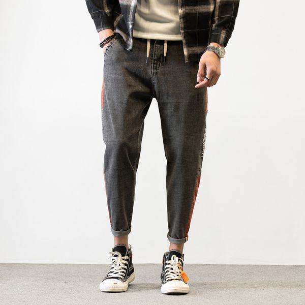 autumn jeans men large size loose casual denim pants 2019 new man drawstring pocket spliced streetwear denim trousers, Blue
autumn jeans men large size loose casual denim pants 2019 new man drawstring pocket spliced streetwear denim trousers, Blue