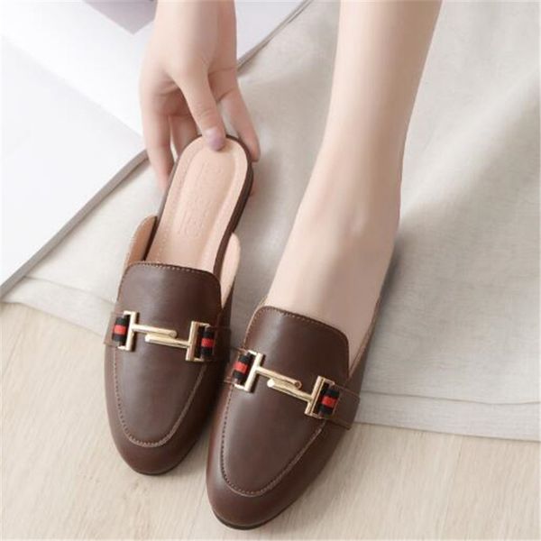 women's autumn lazy toe-covered leisure home slippers women mules shoes female flat slides ladies flip flops big size 43 y200628, Black
women's autumn lazy toe-covered leisure home slippers women mules shoes female flat slides ladies flip flops big size 43 y200628, Black