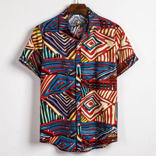 mjartoria fashion summer mens geometric printed turn down collar short sleeve loose casual shirts 2019 new arrivals, White;black 
mjartoria fashion summer mens geometric printed turn down collar short sleeve loose casual shirts 2019 new arrivals, White;black