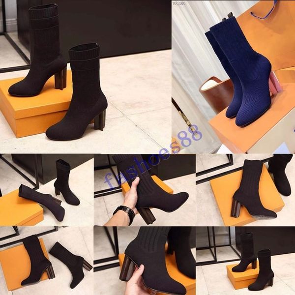 2019 woman shoes in autumn and winter knitted elastic boots luxury designer short boots socks boots large size 35-42 high heeled shoes, Black
2019 woman shoes in autumn and winter knitted elastic boots luxury designer short boots socks boots large size 35-42 high heeled shoes, Black