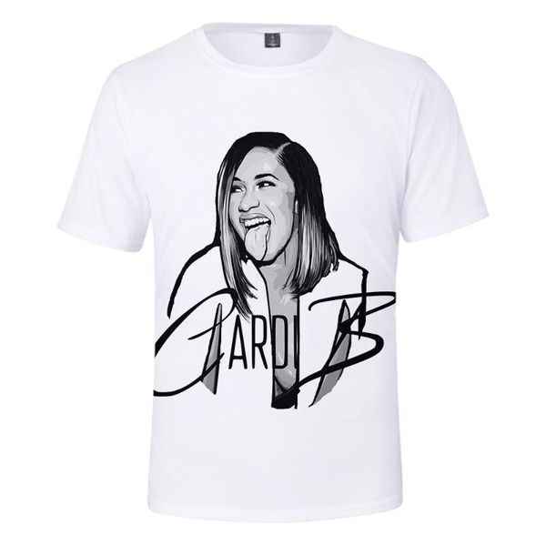 tshirts summer fashion hiphop women tees summer american rapper cardi b 3d designer, White
tshirts summer fashion hiphop women tees summer american rapper cardi b 3d designer, White