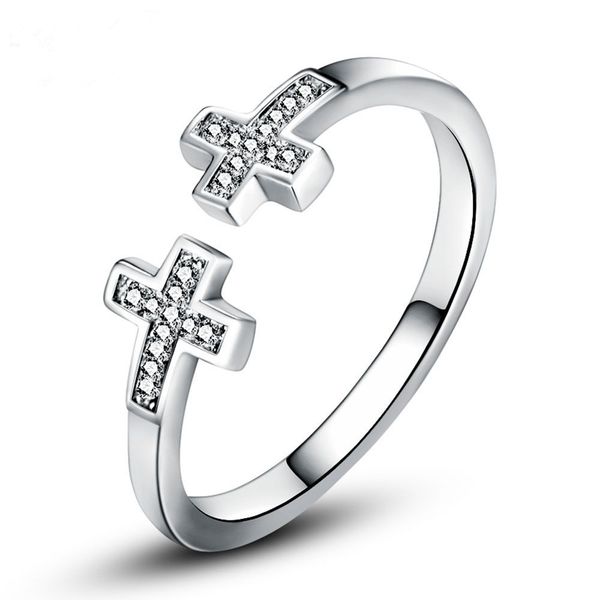 vojefen elegant 925 steling silver double cross ring christian simple cross ring sterling silver open for women girls, Golden;silver
vojefen elegant 925 steling silver double cross ring christian simple cross ring sterling silver open for women girls, Golden;silver