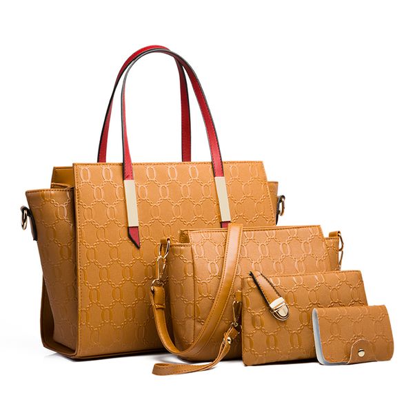 2020 famous women handle bags fashion lady shoulder bag handbag set pu leather bags women's handbags 4pcs/set
2020 famous women handle bags fashion lady shoulder bag handbag set pu leather bags women's handbags 4pcs/set