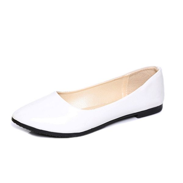 plus size 35-41 sping autumn women shoes candy color ballet flats pointed toe loafers patent leather white wedding shoes, Black
plus size 35-41 sping autumn women shoes candy color ballet flats pointed toe loafers patent leather white wedding shoes, Black