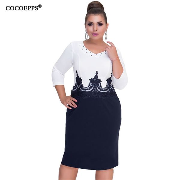 cocoepps plus size women clothing summer bodycon dress big size patchwork 5xl 6xl lady office work casual lace women dresses, Black;gray
cocoepps plus size women clothing summer bodycon dress big size patchwork 5xl 6xl lady office work casual lace women dresses, Black;gray