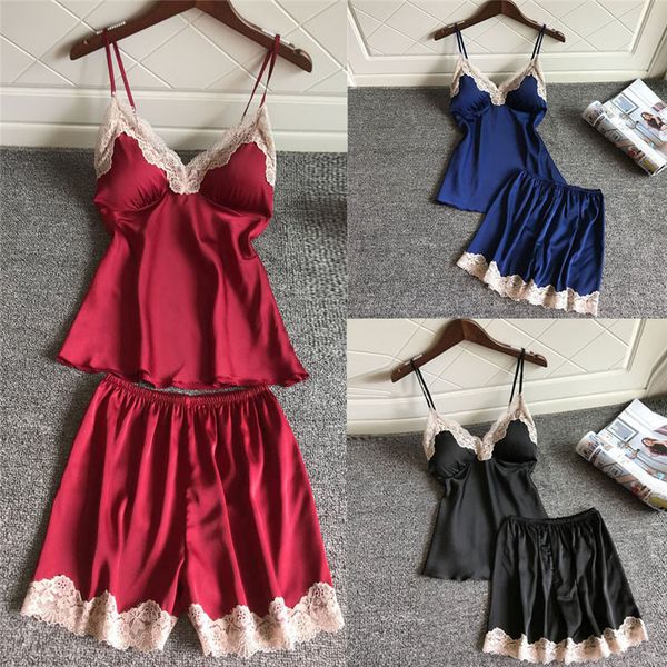 2019 women lace lingerie nightwear underwear babydoll short sleepwear set femme homewear female pyjamas 2pc sets #3a19, Blue;gray
2019 women lace lingerie nightwear underwear babydoll short sleepwear set femme homewear female pyjamas 2pc sets #3a19, Blue;gray