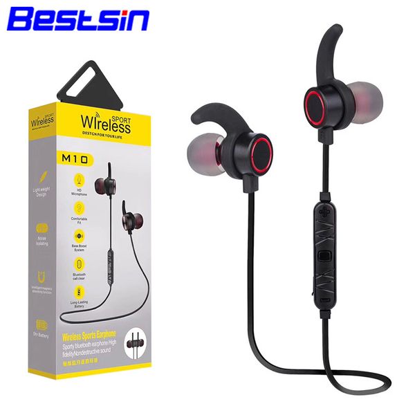 Be t in m10 wirele bluetooth head et neck upport magnetic port uper ba earphone with good quality retail box 
Be t in m10 wirele bluetooth head et neck upport magnetic port uper ba earphone with good quality retail box
