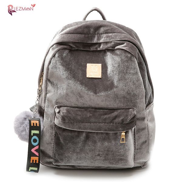 riezman women backpack fashion soft velvet school bags for teenage girls hair ball vintage travel backpack bookbag shoulder bags
riezman women backpack fashion soft velvet school bags for teenage girls hair ball vintage travel backpack bookbag shoulder bags