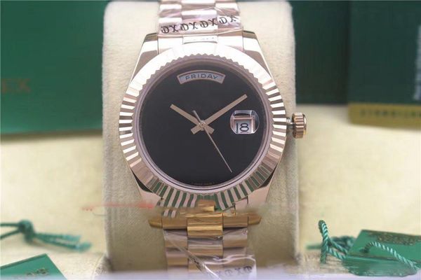 Hot sale men automatic 40MM DAY DATE Big Black face Mechanics men's watches Sapphire Stainless steel clasp Watches free shipping
Hot sale men automatic 40MM DAY DATE Big Black face Mechanics men's watches Sapphire Stainless steel clasp Watches free shipping
