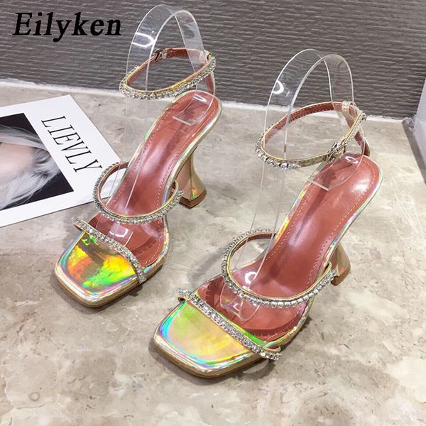 eilyken new design square toe sandals fashion crystal diamond pu leather ankle buckle strap strange heels shoes woman summer, Black
eilyken new design square toe sandals fashion crystal diamond pu leather ankle buckle strap strange heels shoes woman summer, Black