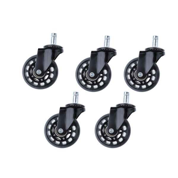 pack of 5 pcs 2.5'' swivel caster pu wheels for hardwood floor universal replacement
pack of 5 pcs 2.5'' swivel caster pu wheels for hardwood floor universal replacement