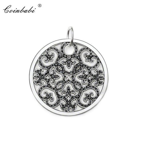 pendant arabesque disc vine 925 sterling silver for women classic gift thomas style glam pendant ornament fit ts soul necklace 
pendant arabesque disc vine 925 sterling silver for women classic gift thomas style glam pendant ornament fit ts soul necklace
