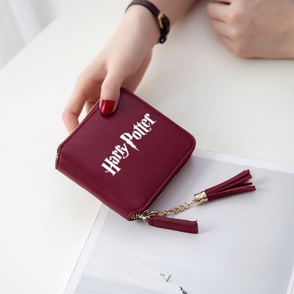 harri potter kpop accessories women wallets short zipper card girl wallet and purses mini bags stylish cases, Red;black
harri potter kpop accessories women wallets short zipper card girl wallet and purses mini bags stylish cases, Red;black