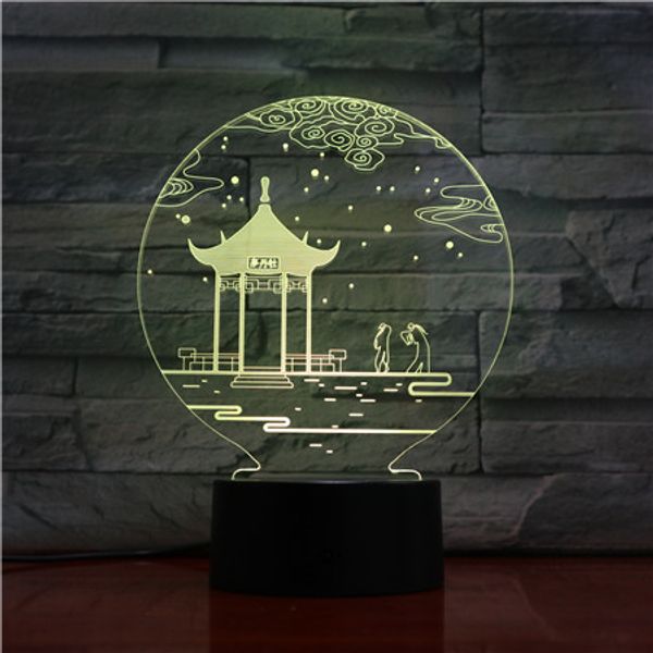 3d lamp chinese culture pavilion battery powered color changing with remote decoration for living room led night light lamp
3d lamp chinese culture pavilion battery powered color changing with remote decoration for living room led night light lamp