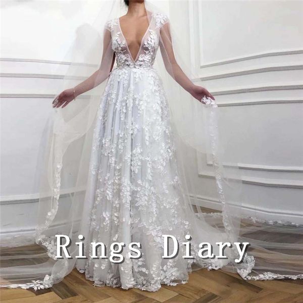 white muslim evening dresses deep v neck sleeveless lace appliques saudi arabia prom dresses 2019 abendkleider vestidos de festa, White;black
white muslim evening dresses deep v neck sleeveless lace appliques saudi arabia prom dresses 2019 abendkleider vestidos de festa, White;black