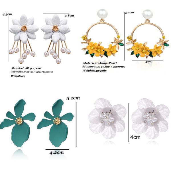 4 color trendy cute pink flower earrings for women girls jewelry female rhinestone gold metal round circle earrings gift brincos, Silver
4 color trendy cute pink flower earrings for women girls jewelry female rhinestone gold metal round circle earrings gift brincos, Silver