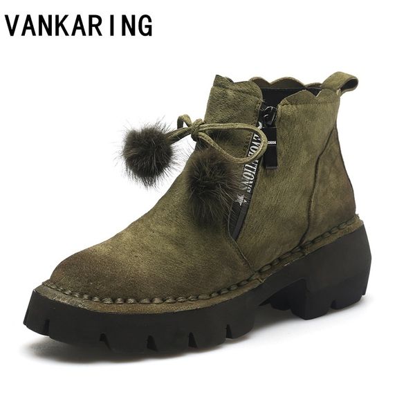vankaring brand shoes fashion genuine leather women ankle boots shoes high heels round toe woman casual riding boots, Black
vankaring brand shoes fashion genuine leather women ankle boots shoes high heels round toe woman casual riding boots, Black