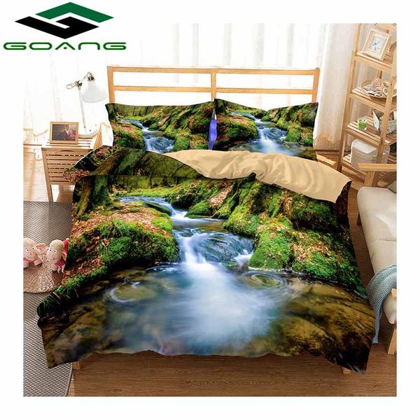 goang bedding set 3d bed sheet duvet cover pillow 100% polyester king size bedding set landscape rivers and mountains decor gift
goang bedding set 3d bed sheet duvet cover pillow 100% polyester king size bedding set landscape rivers and mountains decor gift