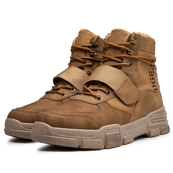 winter shoes men plush warming men's fur boot mens soldier ankle boot with buckle male shoes safety work boots, Black
winter shoes men plush warming men's fur boot mens soldier ankle boot with buckle male shoes safety work boots, Black