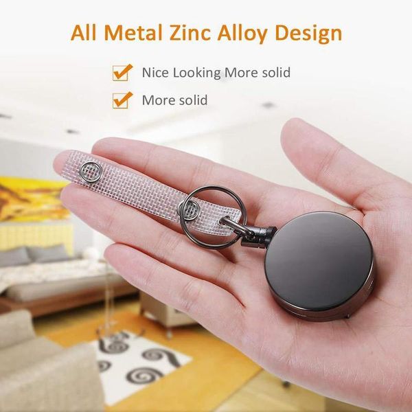 sporty retractable alarm key chain resilience steel wire rope elastic keychain anti-lost key ring keys trinket tools, Silver
sporty retractable alarm key chain resilience steel wire rope elastic keychain anti-lost key ring keys trinket tools, Silver