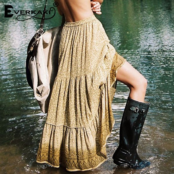 everkaki leopard maxi skirt women boho cotton long skirts women geometric pattern bohemian elastic waist women's skirt 2020, Black
everkaki leopard maxi skirt women boho cotton long skirts women geometric pattern bohemian elastic waist women's skirt 2020, Black